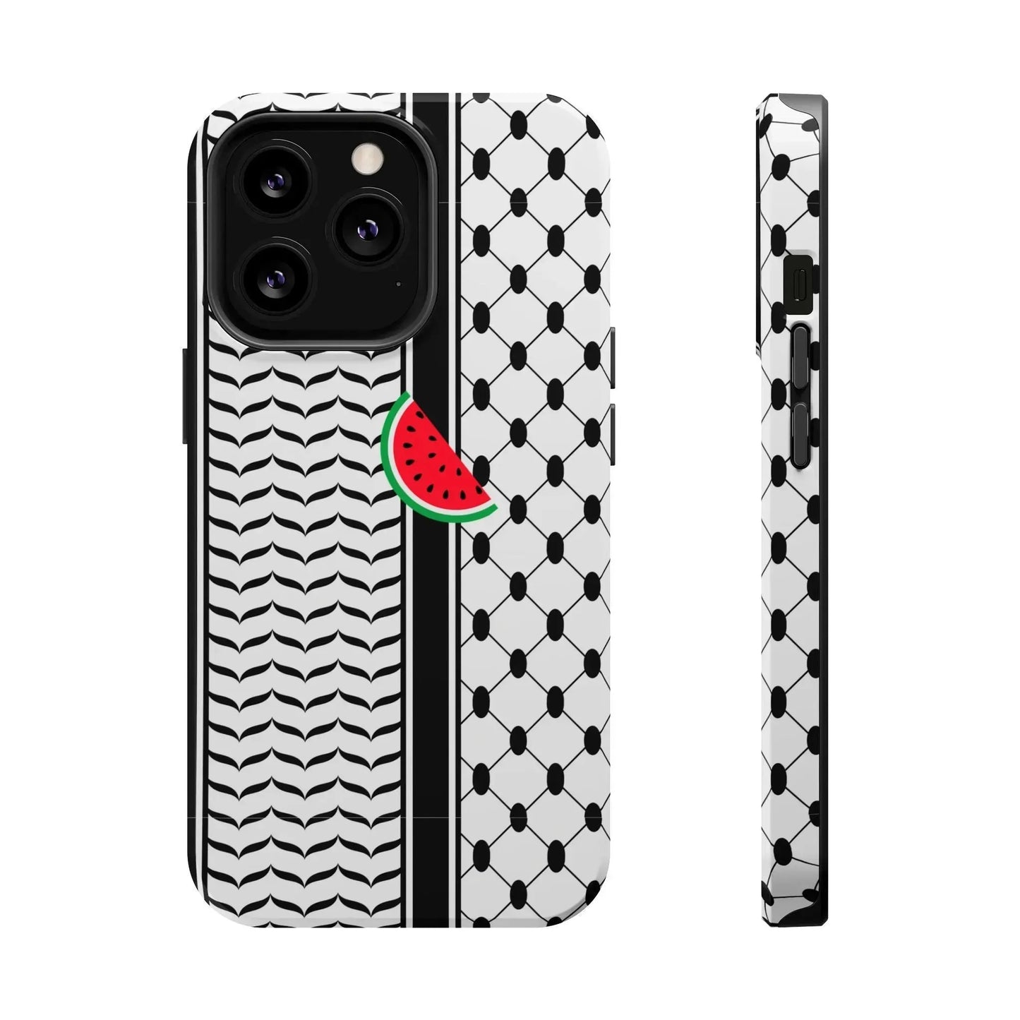 Kufieh Geometric Design Iphone Magnetic Tough Case book cover