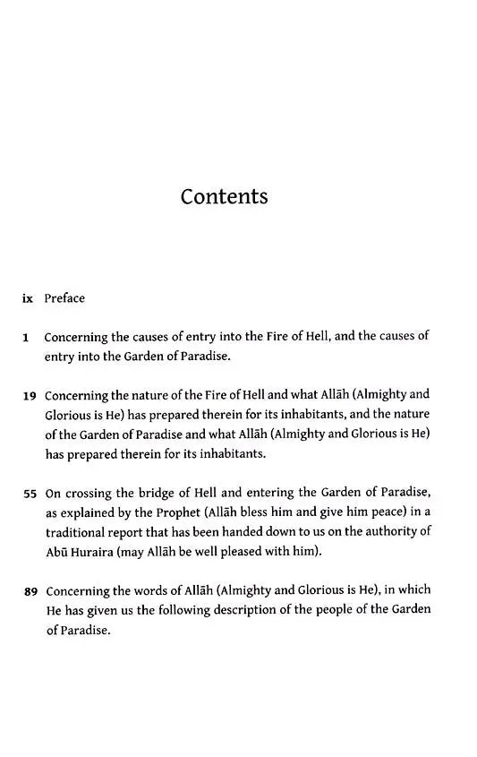 A Concise Description of Jannah & Jahannam : the Garden of Paradise and the Fire of Hell Taha Publishers