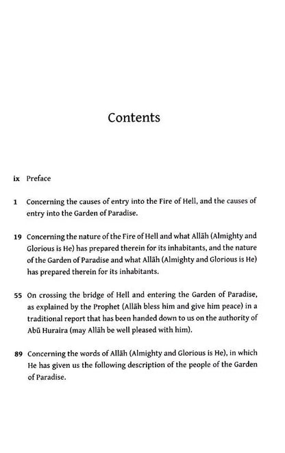 A Concise Description of Jannah & Jahannam : the Garden of Paradise and the Fire of Hell Taha Publishers