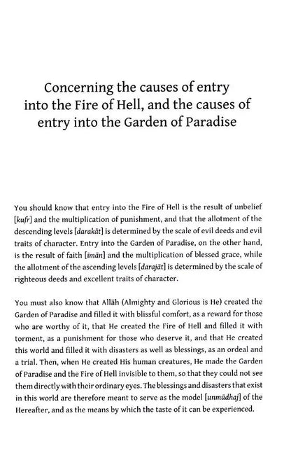 A Concise Description of Jannah & Jahannam : the Garden of Paradise and the Fire of Hell Taha Publishers