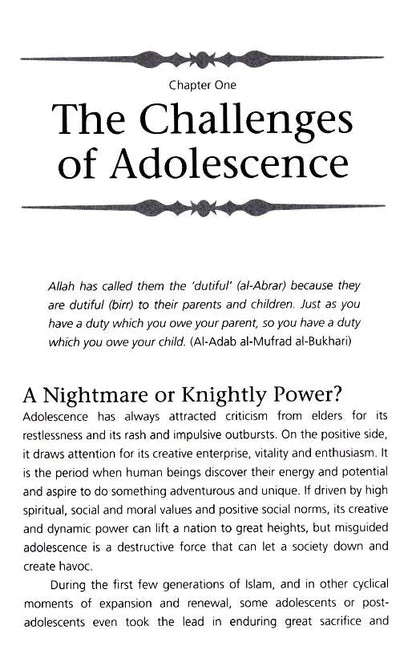 A Guide to Parenting in Islam: Addressing Adolescence Taha Publishers