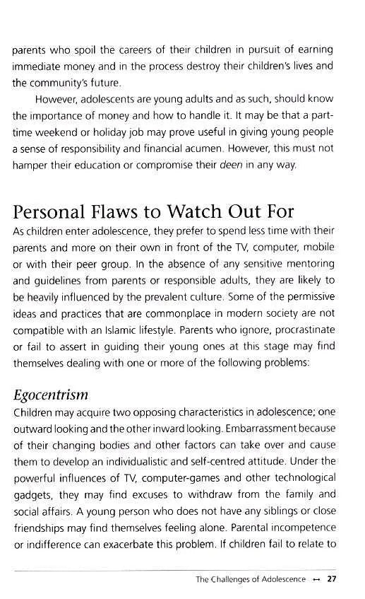A Guide to Parenting in Islam: Addressing Adolescence