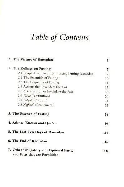 A Guide to Ramadan and Fasting Taha Publishers