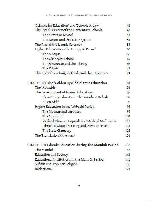 A Social History Of Education In The Muslim World Taha Publishers