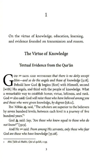 Al-Ghazali : Kitab al-'ilm The Book of Knowledge