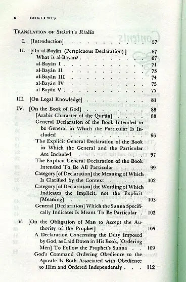 Al-Shafi’i’s Risala: Treatise on the Foundations of Islamic Jurisprudence Islamic Texts Society