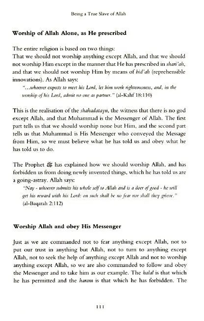 Al-Ubudiyyah: Being a True Slave of Allah Taha Publishers