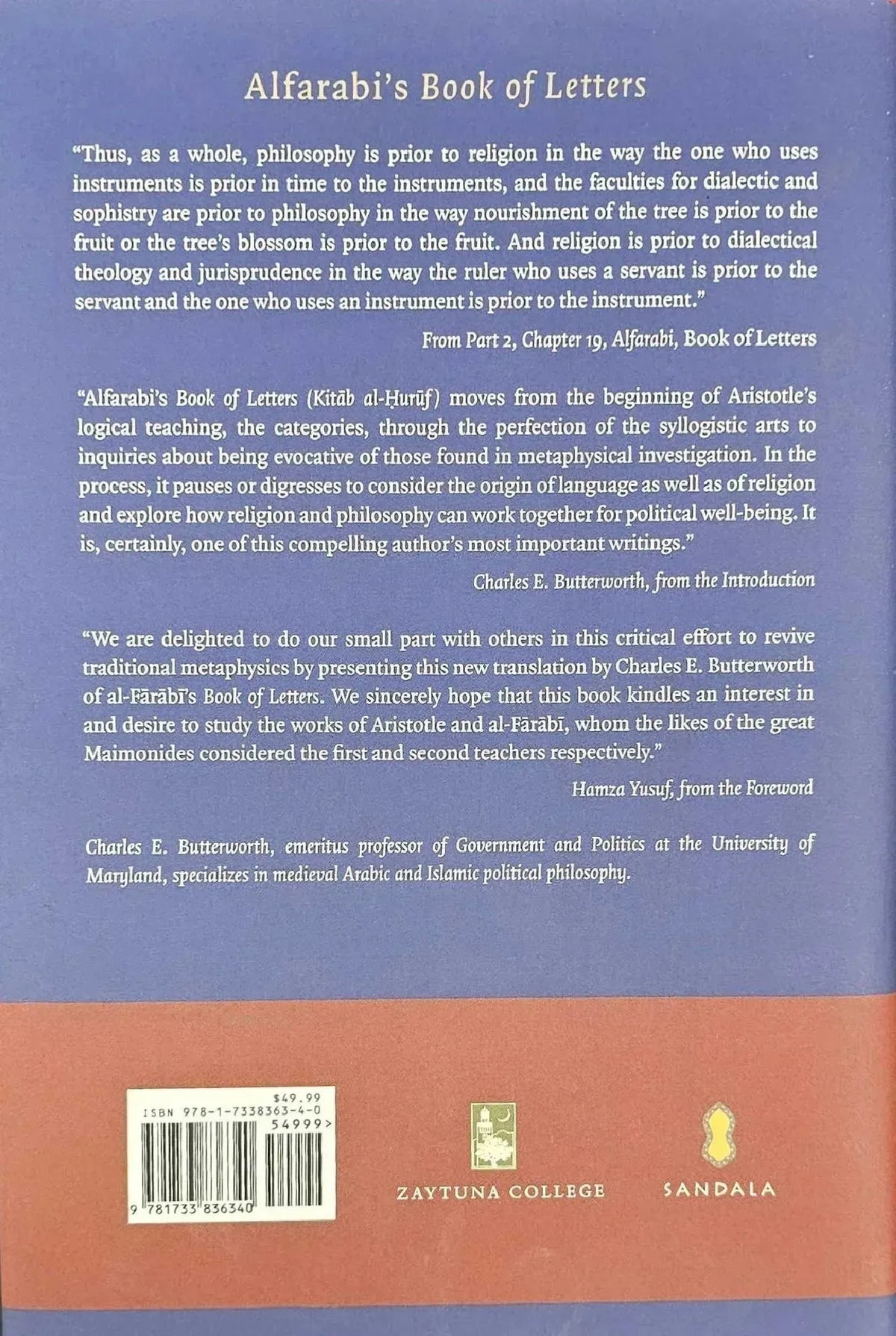 Alfarabi, Book of Letters (Kitab Al-Huruf) – Mecca Books