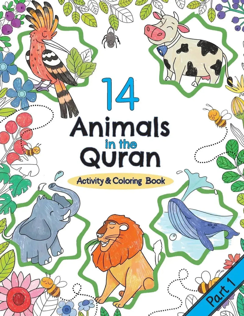 14 Animals in the Quran: Activity & Coloring Book by Halimah Bashir book cover