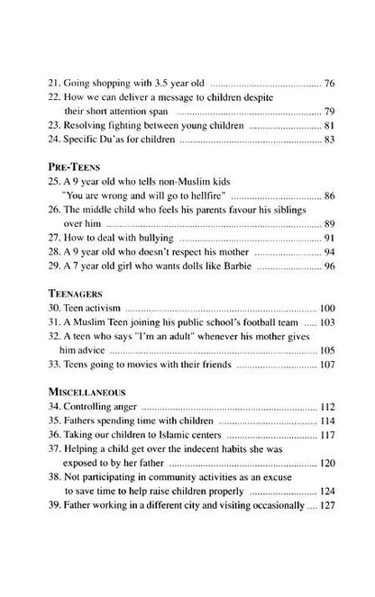 Answers to Frequently Asked Questions on Parenting (Part 2) Amana Publications