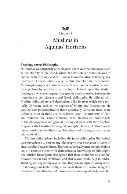 St. Thomas Aquinas and Muslim Thought