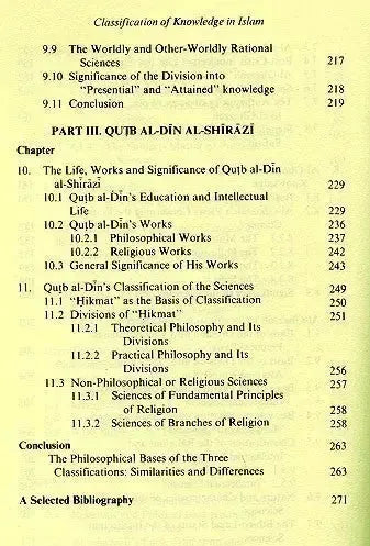 Islam Classification Classification of Knowledge in Islam Published by Islamic Texts ...