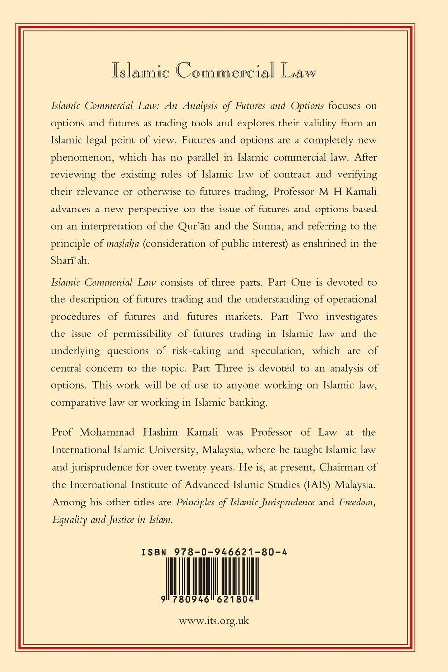 Islamic Commercial Law : An Analysis of Futures and Options