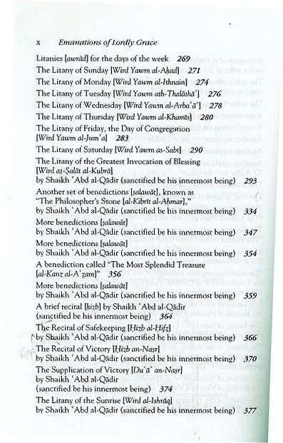 Emanations of Lordly Grace (al-Fuyudat ar-Rabbaniyya) Al-Baz Publishing