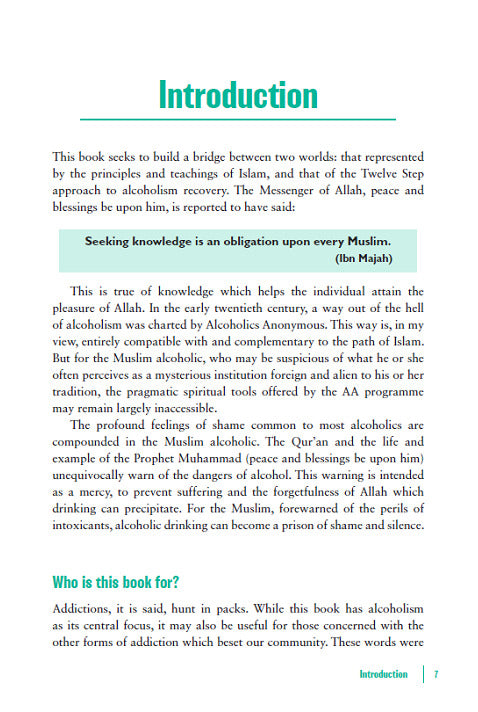 Hope for the Muslim Alcoholic: Twelve Step Recovery in the Light of Islam Taha Publishers