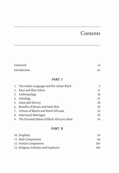 Illuminating the Darkness: Blacks and North Africans in Islam