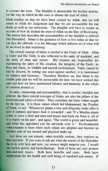 Islam and the Environment Taha Publishers