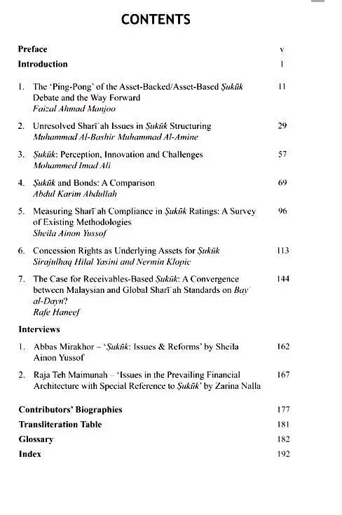Islamic Finance: Issues in Sukuk and Proposals for Reform