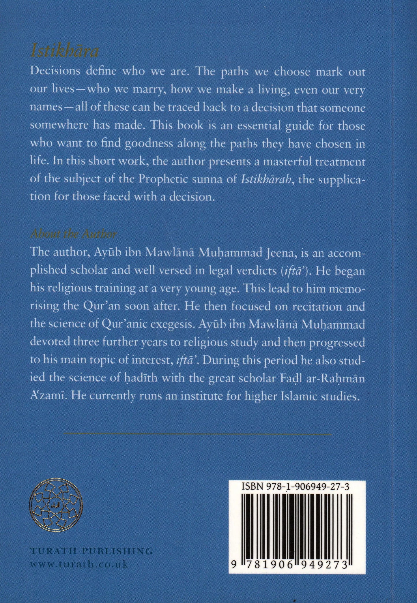 Istikhara - In The Light Of The Sunnah Turath Publishing