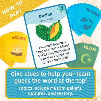 The Muslim Party Game - Team Up Think Fast: A High-Energy Game of Clues and Culture (Limited Edition)