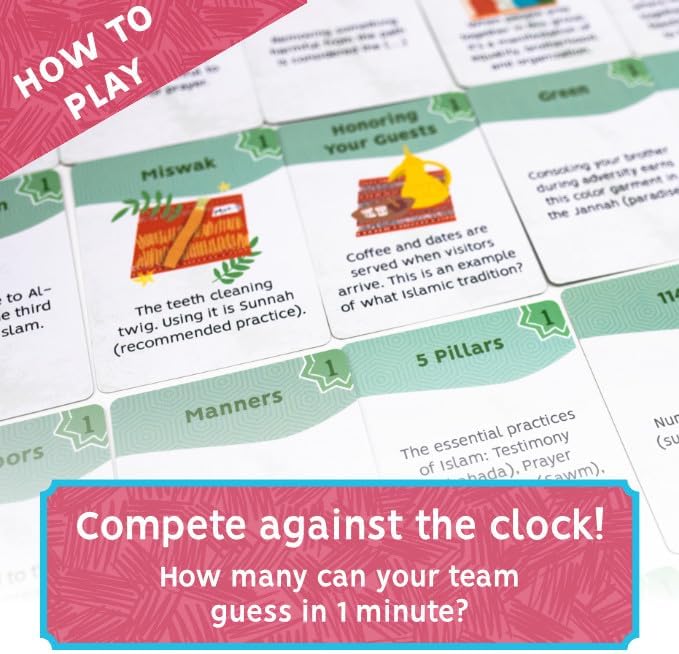 The Muslim Party Game - Team Up Think Fast: A High-Energy Game of Clues and Culture (Limited Edition)