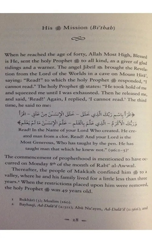 Nur Al 'Uyun Fi Talkhis Sirat al-Amin al-Ma'mun (S) - Light of the Eyes: A Concise Seerah