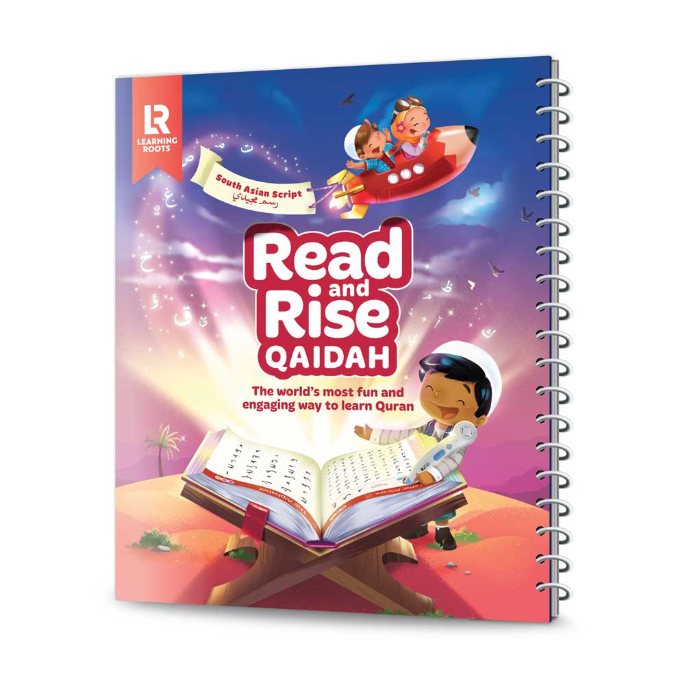 Read & Rise Qaidah: Madinah and South Asian Script (Compatible with Kiitab Pen)