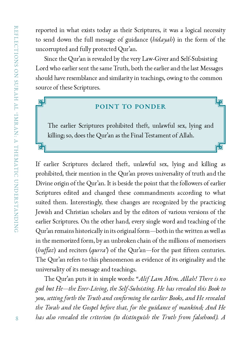 Reflections on Surah Al Imran: A Thematic Understanding