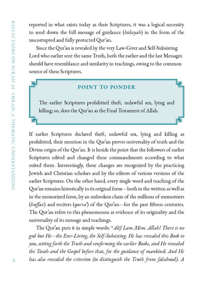 Reflections on Surah Al Imran: A Thematic Understanding