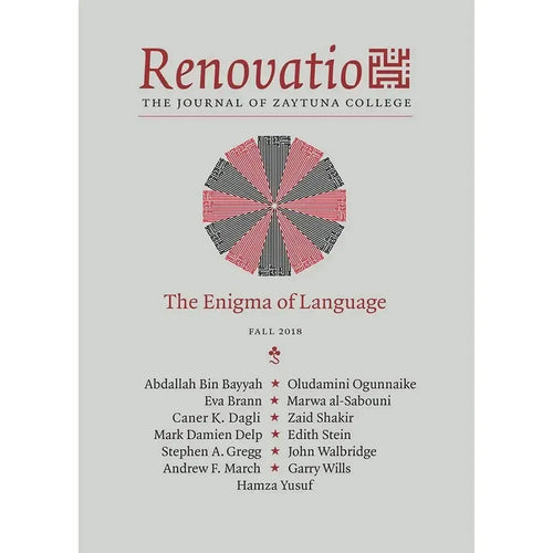 Renovatio: The Enigma of Language - Fall 2018 by Hamza Yusuf book cover