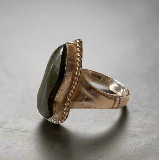 Moss Aqeeq Sandala Ring