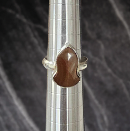 Mahogany Aqeeq Sandala Ring