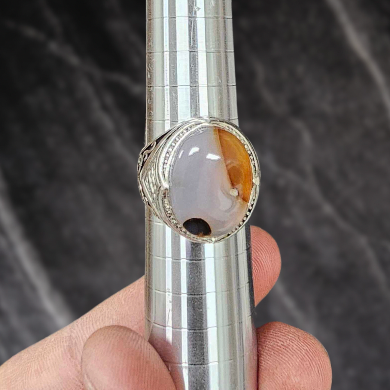 Calico Aqeeq Khatam Ring
