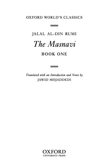 Rumi - The Masnavi - Book One