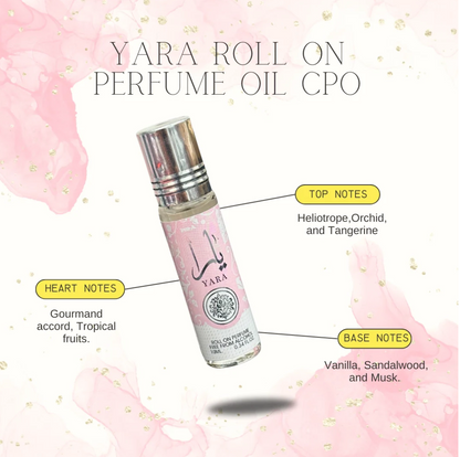 YARA Roll On Perfume Oil CPO - 10ML (0.34 OZ) By Ard Al Zaafaran
