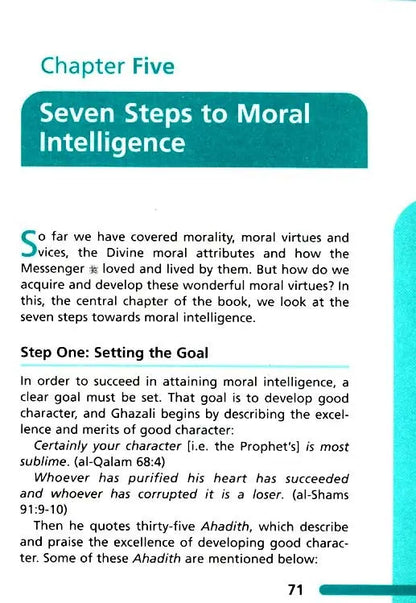 Seven Steps to Moral Intelligence (Paperback) Kube Publishing