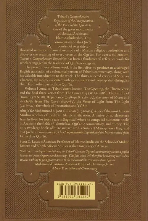 Tabari Selections From The Comprehensive Exposition Of The Interpretation Of The Verses Of The Qur'an 2 Volume Set