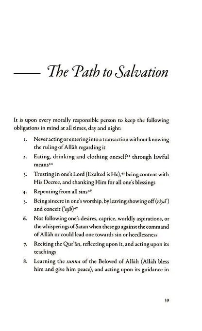 The Absolute Essentials of Islam: Faith, Prayers & The Path of Salvation According To The Hanafi School White Thread Press
