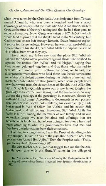The Autobiography of a Moroccan Soufi Fons Vitae