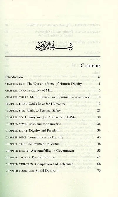 The Dignity of Man Islamic Texts Society