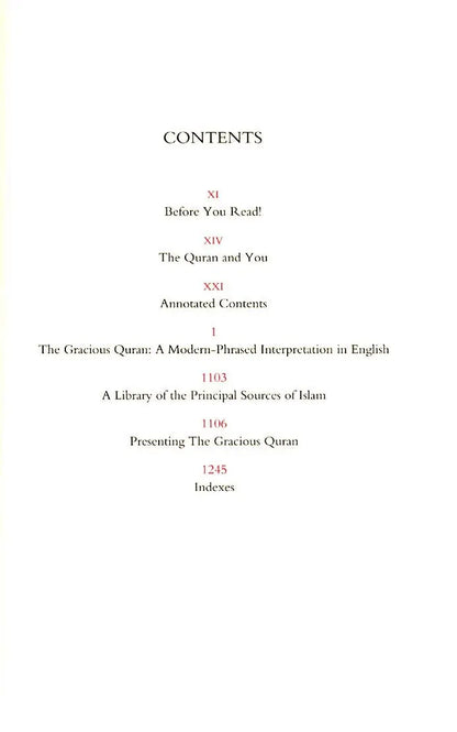 The Gracious Qur'an: A Modern Phrased Interpretation in Arabic-English Universal Knowledge Institute