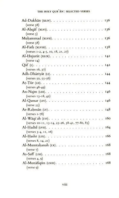 The Holy Qur'an: Translations of Selected Verses Islamic Texts Society