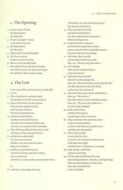 The Qur'an: A New Translation (Dr. Thomas Cleary)