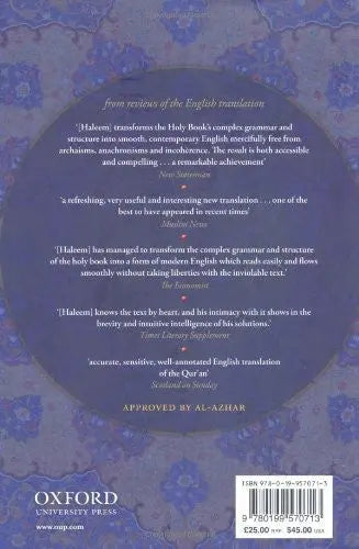 The Qur'an: English translation and Parallel Arabic text Oxford University Press