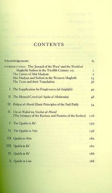 The Way of Abu Madyan Islamic Texts Society