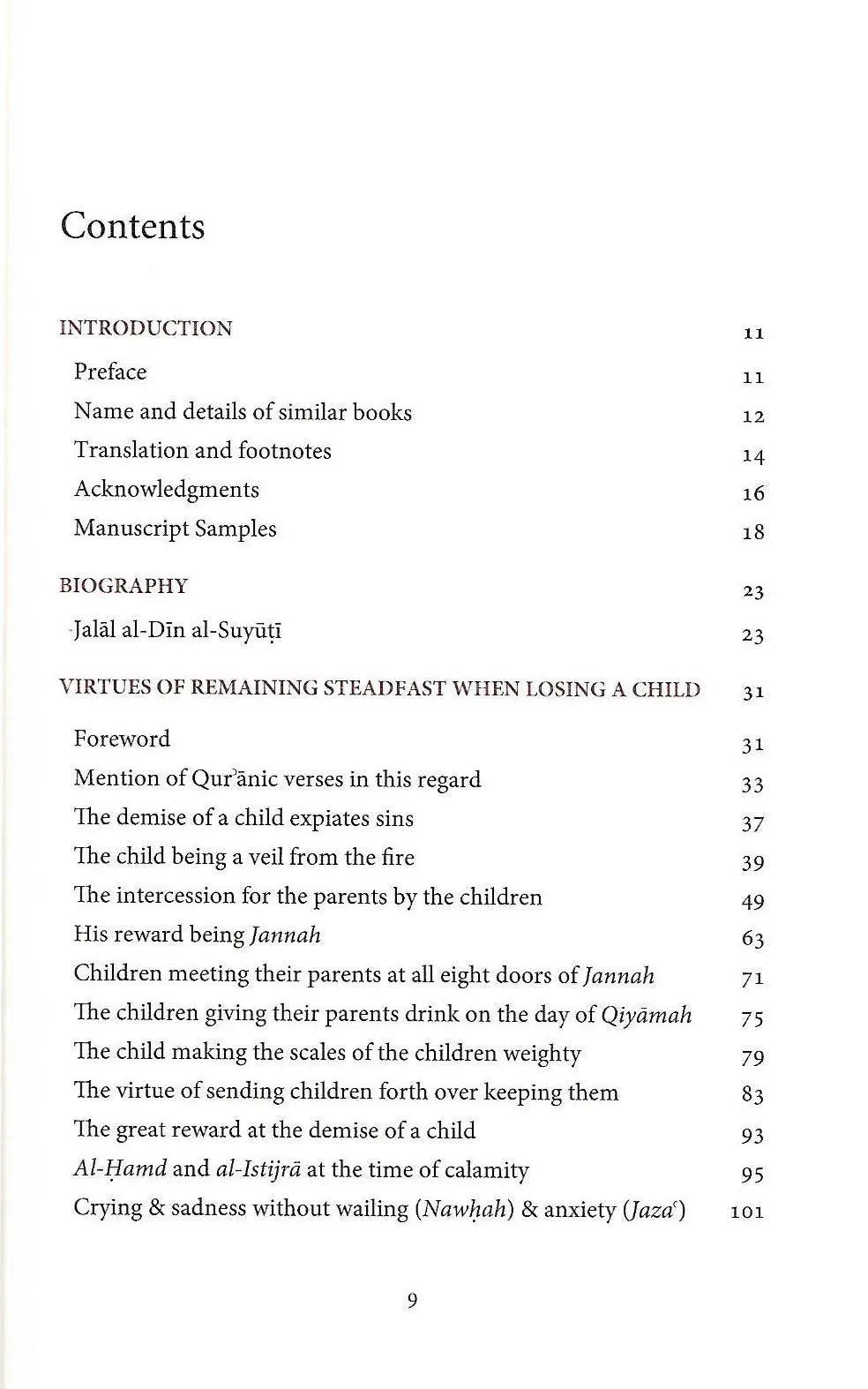 The Virtue of Remaining Steadfast When losing a Child