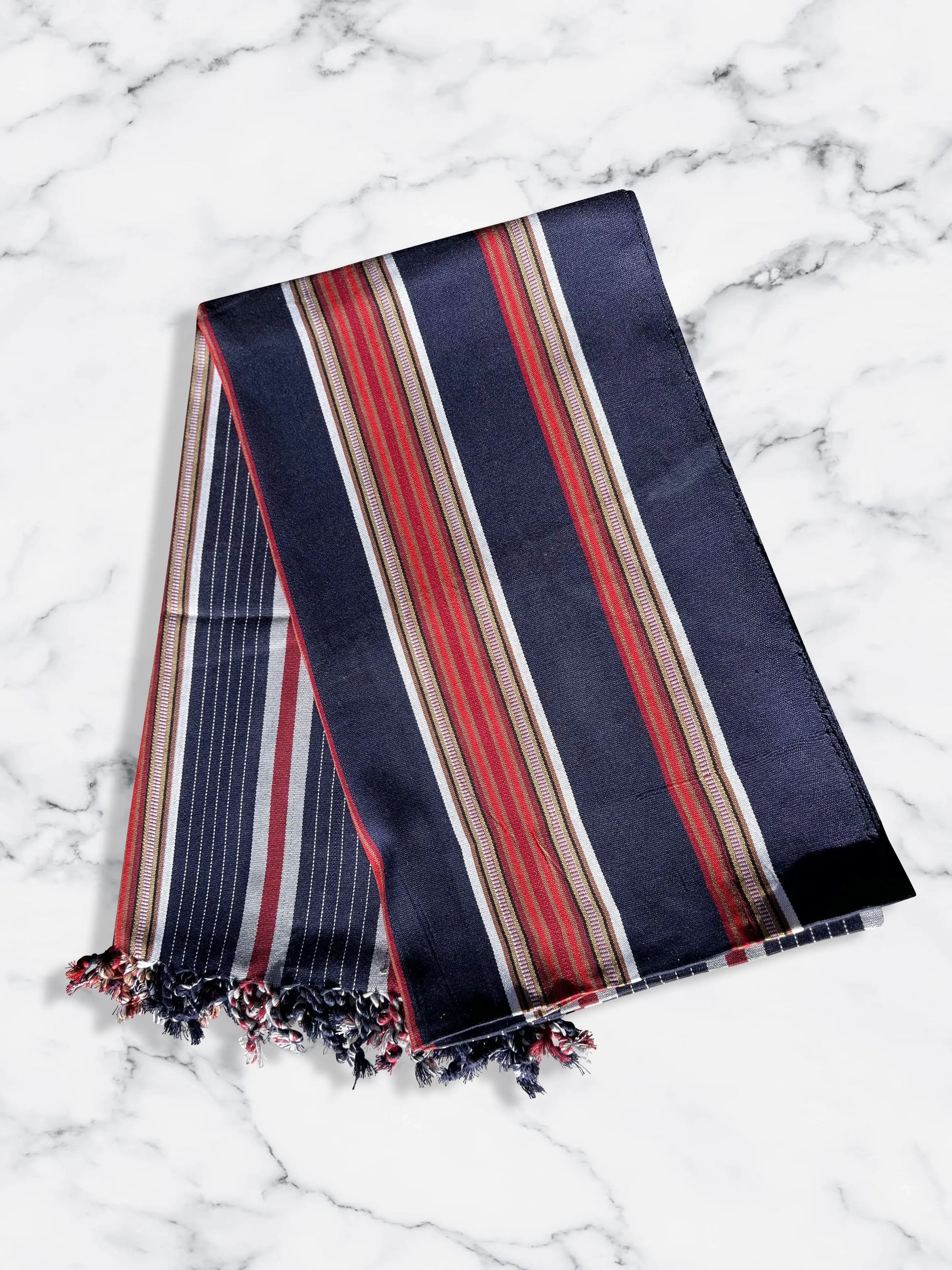 Navy Habirah Yemeni Shawl 