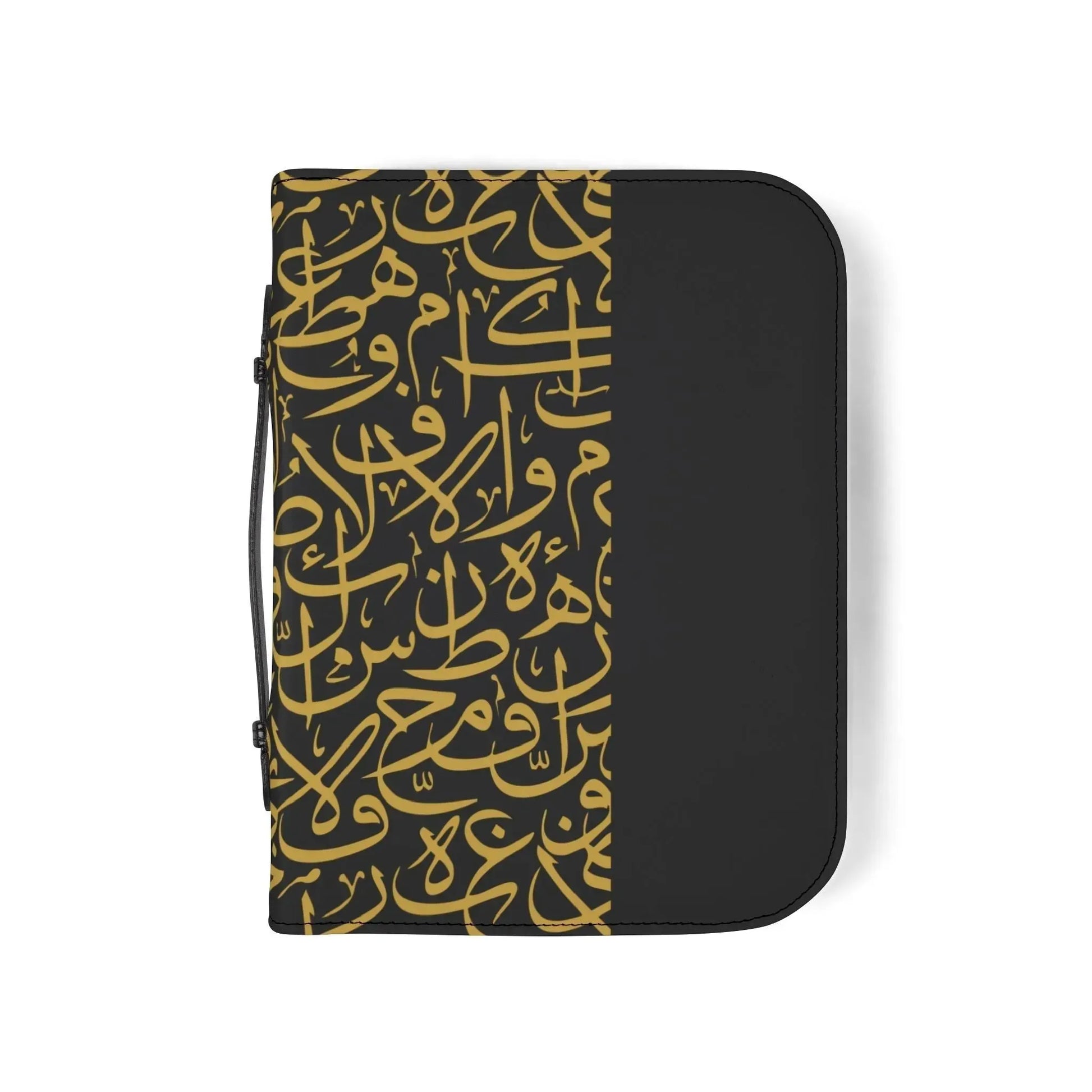 Gold and Black Arabic Letters Quran Cover - Mecca Books