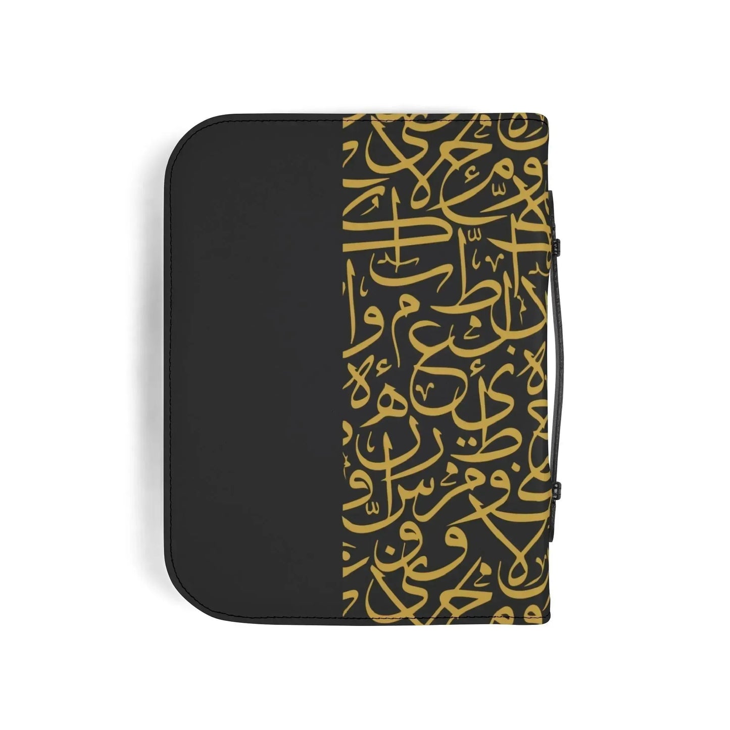 Gold and Black Arabic Letters Quran Cover - Mecca Books