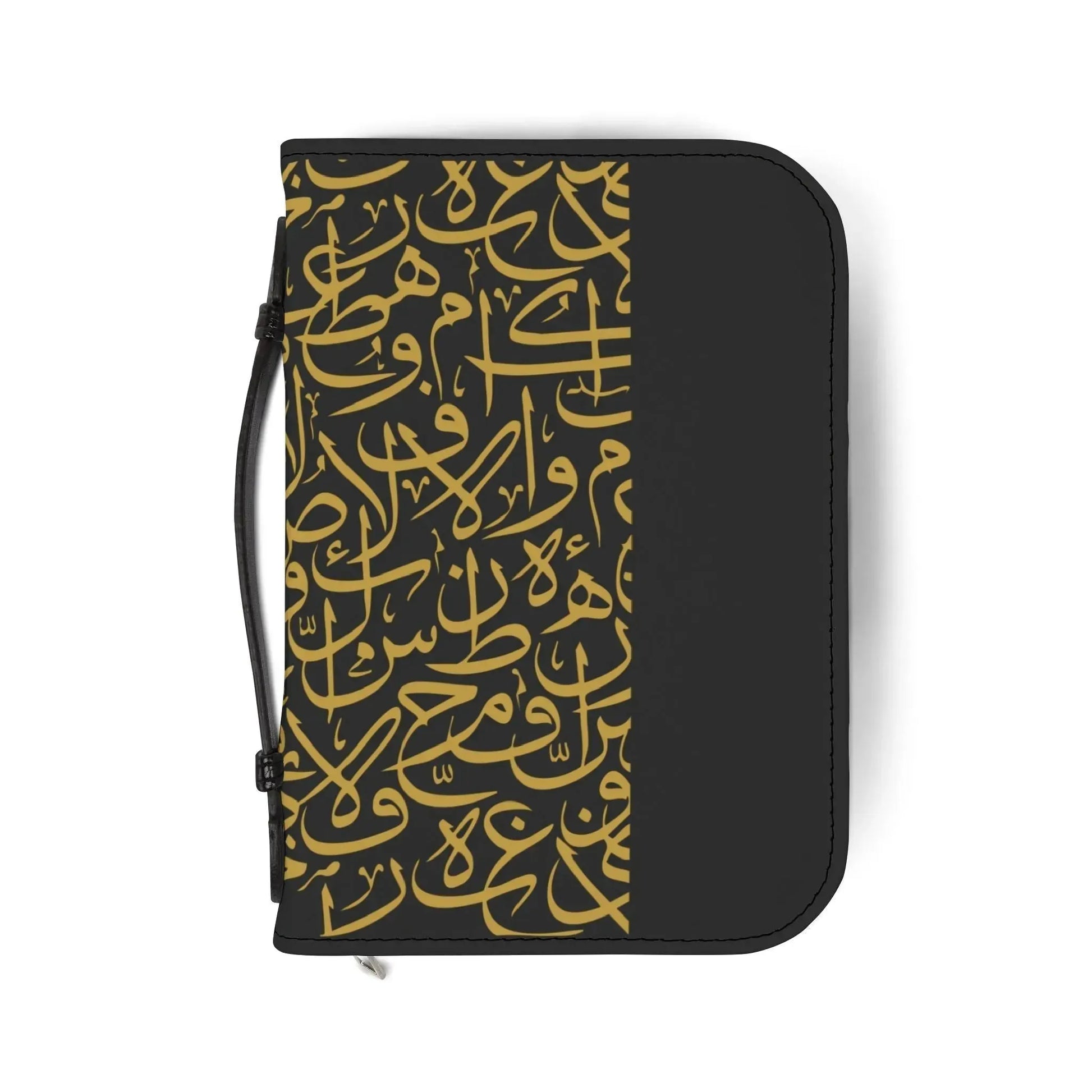 Gold and Black Arabic Letters Quran Cover - Mecca Books